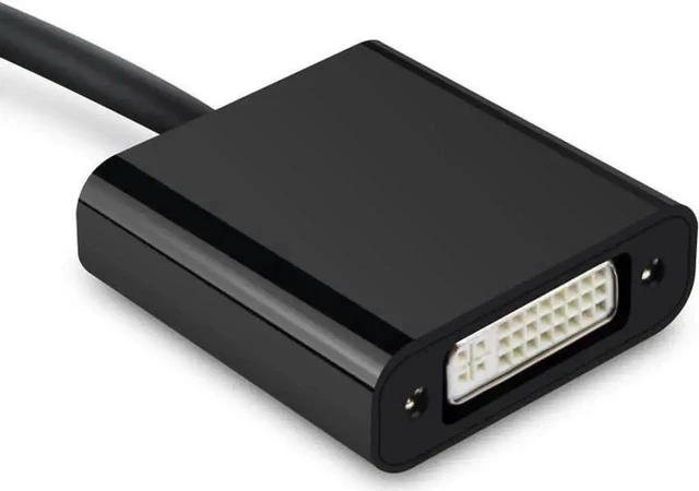 Alt view image 4 of 4 - Black Passive DisplayPort Male to Single-Link DVI-D Female Adapter, 1080P DP to DVI-D Video Converter for PC, Laptop, Monitor, Projector & HDTV