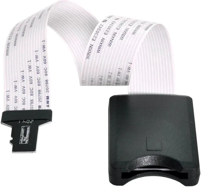 Alt view image 3 of 4 - AJMRTC TF Micro SD Male to SD Female Extension Cable, 10CM FPC Flat Soft Ribbon Extender Cord, Micro-SD Memory Card Adapter Cable for Camera, Raspberry Pi, Electronics Projects