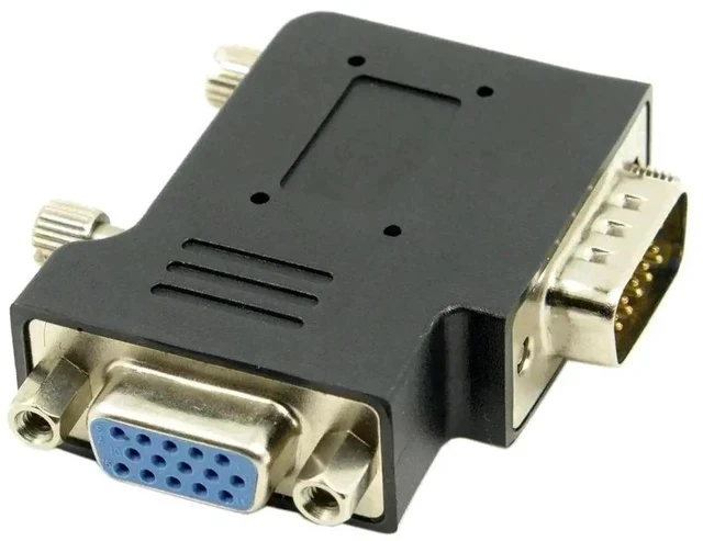 Alt view image 4 of 6 - 90 Degree Right Angle VGA Gender Changer, HDB15 Pin SVGA D-Sub Male to Female VGA Adapter for Monitor Projector Graphics Card