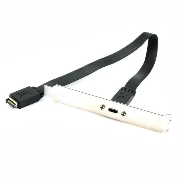 Main image of 30cm USB 3.1 Gen2 Type-E 20Pin Motherboard Header to USB-C Female Extension Cable, 10Gbps Internal Front Panel USB Type-C Adapter for ATX/MATX/ITX DIY PC Gaming Workstation