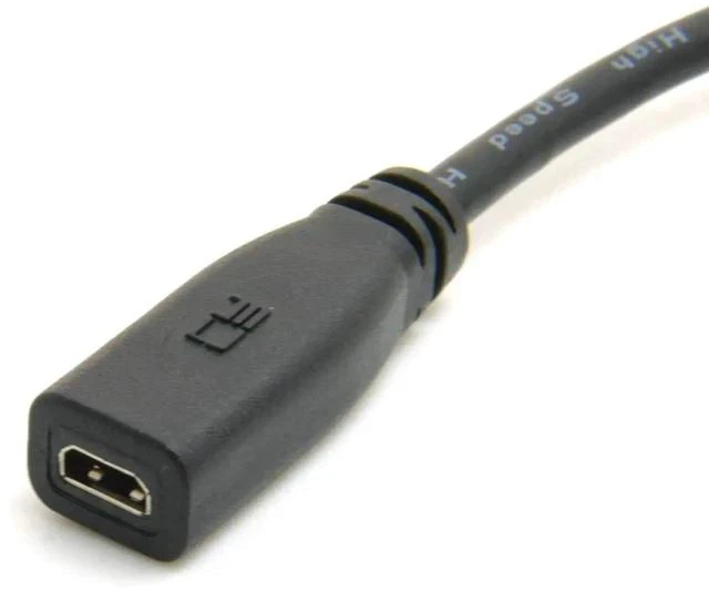 Alt view image 7 of 7 - 10cm Micro HDMI Female to Mini HDMI Male Adapter Cable, Micro HDMI Type D to Mini HDMI Type C Converter Cord V1.4 High Speed