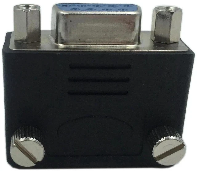 Alt view image 4 of 6 - 90 Degree DB9 Male to Female RS232 Serial Adapter, D-SUB 9Pin Right Angle Serial Gender Changer Extension Coupler for Industrial Serial Devices