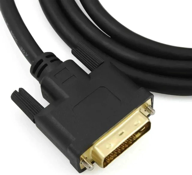 Alt view image 4 of 4 - 10M/32.8FT DVI-D 24+1 Male to Male Digital Cable, 24K Gold-Plated High Quality DVI AV Cord for PC, Graphics Card and Monitor