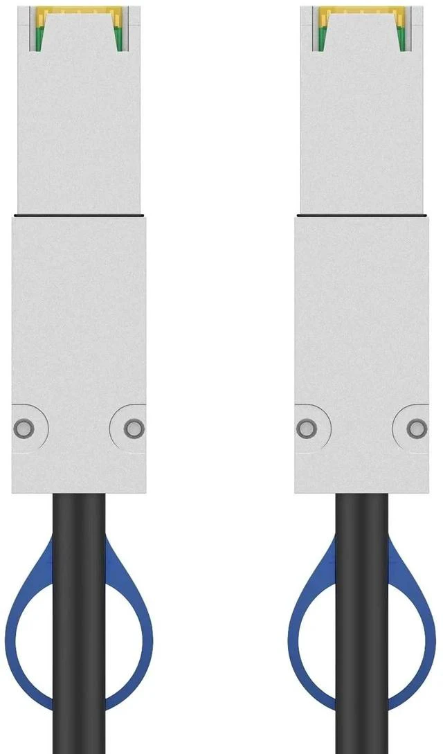Alt view image 4 of 6 - 2M External Mini SAS Cable, SFF-8088 26Pin Male to SFF-8088 26Pin Male High-Speed Enterprise Storage Cable