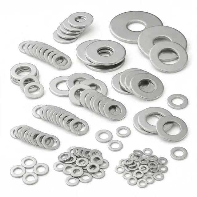Alt view image 2 of 7 - Stainless Steel Flat Washers Assortment, 18-8 (304) Stainless Steel, 547-Piece Set (Assorted Metric Sizes M3-M12, 3mm, 4mm, 5mm, 6mm, 8mm, 10mm, 12mm) with Plastic Storage Case