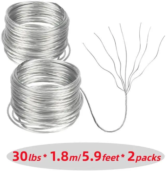 Alt view image 4 of 7 - 251Pcs Picture Hanging Kit, Dual-Size Heavy Duty Picture Hanging Hardware | 50 Sawtooth Picture Hangers + 50 D Rings + 150 Screws + 3.6m Wire, Wall Hanging Kit for Artwork Frame Canvas Mirror Clock