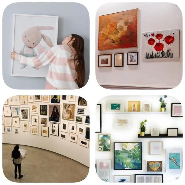 Alt view image 6 of 7 - 251Pcs Picture Hanging Kit, Dual-Size Heavy Duty Picture Hanging Hardware | 50 Sawtooth Picture Hangers + 50 D Rings + 150 Screws + 3.6m Wire, Wall Hanging Kit for Artwork Frame Canvas Mirror Clock