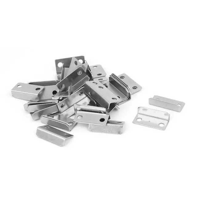 Alt view image 5 of 5 - 8pcs 40pcs L Shaped Lock Strike Plate 29x16x10mm 29x14x8.5mm | for Home Cabinet Cupboard Drawer Door