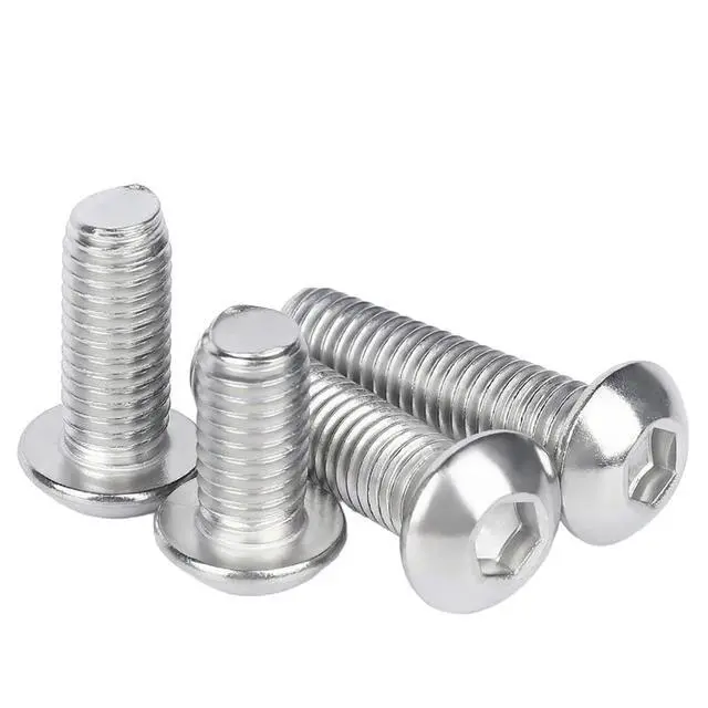 Alt view image 2 of 4 - M5 x 20mm(30 Pack) Button Head Hex Socket Cap Screws Bolts, Hex Drive Bright Finish Fully Machine Thread, Corrosion Resistant 304 Stainless Steel 18-8 Screws