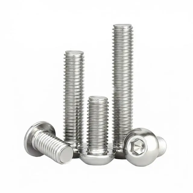 Alt view image 4 of 4 - M5 x 20mm(30 Pack) Button Head Hex Socket Cap Screws Bolts, Hex Drive Bright Finish Fully Machine Thread, Corrosion Resistant 304 Stainless Steel 18-8 Screws