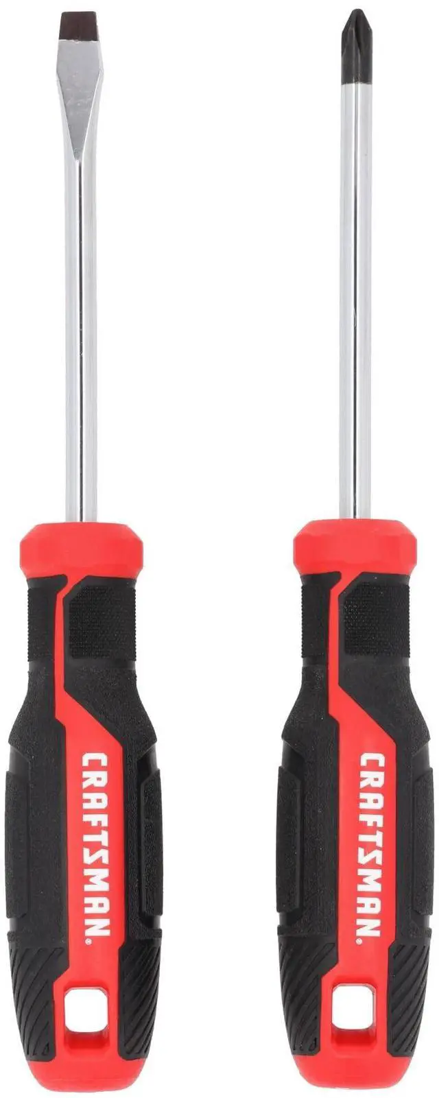 Main image of CRAFTSMAN 2 Pc Screwdriver Set, Phillips Screwdriver #2 and 1/4 In Flathead (CMHT65133)