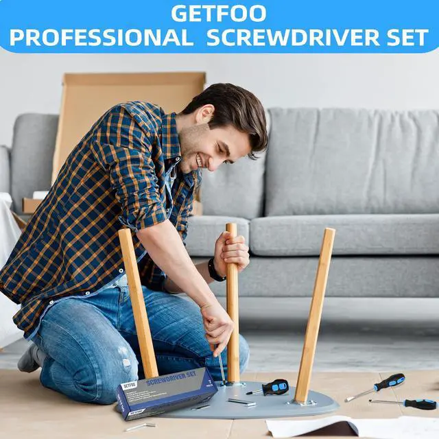 Alt view image 5 of 7 - 7-Piece Magnetic Screwdriver Set, 4 Phillips, 3 Flat, Cushion Grip | Magnetic Tip Screwdriver Set, Anti-Slip Cushion Grip, Phillips & Flat Heads, Furniture Assembly, Mechanics, DIYers