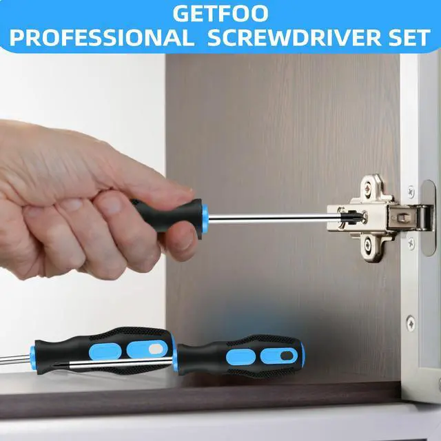 Alt view image 6 of 7 - 7-Piece Magnetic Screwdriver Set, 4 Phillips, 3 Flat, Cushion Grip | Magnetic Tip Screwdriver Set, Anti-Slip Cushion Grip, Phillips & Flat Heads, Furniture Assembly, Mechanics, DIYers
