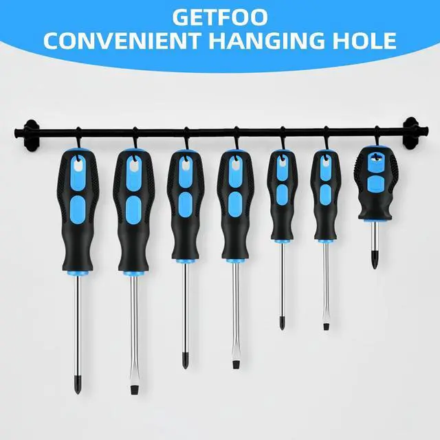 Alt view image 7 of 7 - 7-Piece Magnetic Screwdriver Set, 4 Phillips, 3 Flat, Cushion Grip | Magnetic Tip Screwdriver Set, Anti-Slip Cushion Grip, Phillips & Flat Heads, Furniture Assembly, Mechanics, DIYers