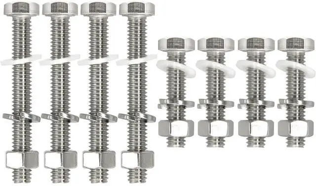 Main image of 8 PCS 304 Stainless Steel Post Attachment Kit | Sign Mounting Hardware (Bolts & Nuts), Sign Post Mounting Hardware, For U Channel Post