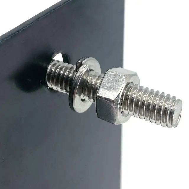 Alt view image 5 of 7 - 8 PCS 304 Stainless Steel Post Attachment Kit | Sign Mounting Hardware (Bolts & Nuts), Sign Post Mounting Hardware, For U Channel Post