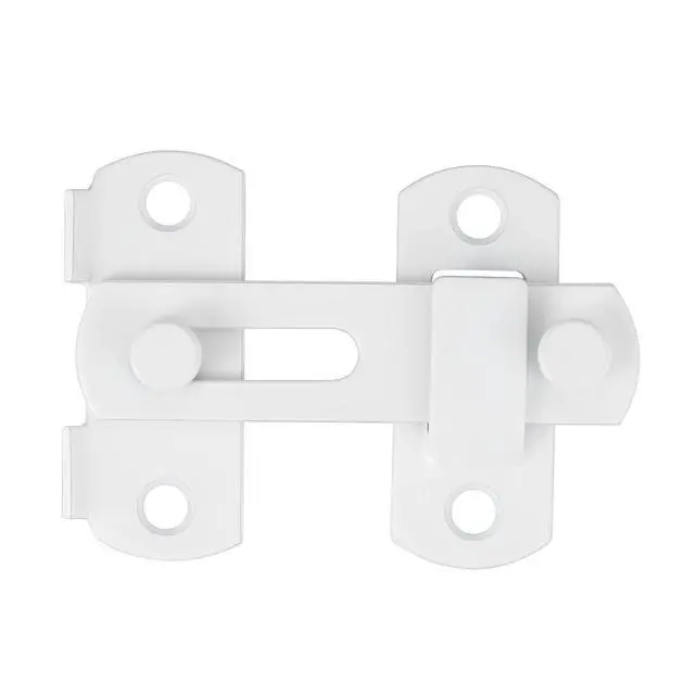 Alt view image 6 of 7 - 4 Packs White Stainless Steel Barn Door Latch Bi-fold Door Lock_S | Suitable for Sliding Door,Wine Cabinet,Closet,Drawer,Pet Cage,Garden Gates,French Door,Fence Gates
