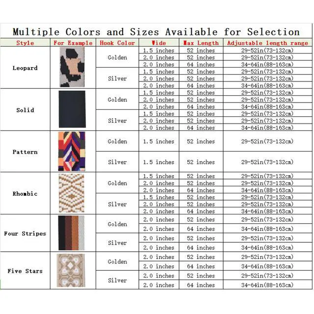Alt view image 7 of 7 - Wide Purse Strap Adjustable Replacement Crossbody Bag Strap Silver Hardware Shoulder Straps for Canvas Tote Handbags