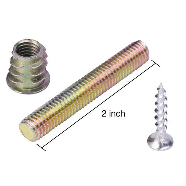Alt view image 5 of 7 - 4PCS Leg Mounting Plates with Screws for Sofa Couches Tables Furniture Legs Brackets Hardware Attachment Plates Brackets M8 T-Plates