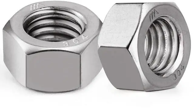 Main image of 50pcs 3/8-16 Hex Nuts, 304 Stainless Steel 18-8 External Hex nut 3/8 16 inch, SAE Hex Machine Screw Nuts Hardware Nuts (VG01305)