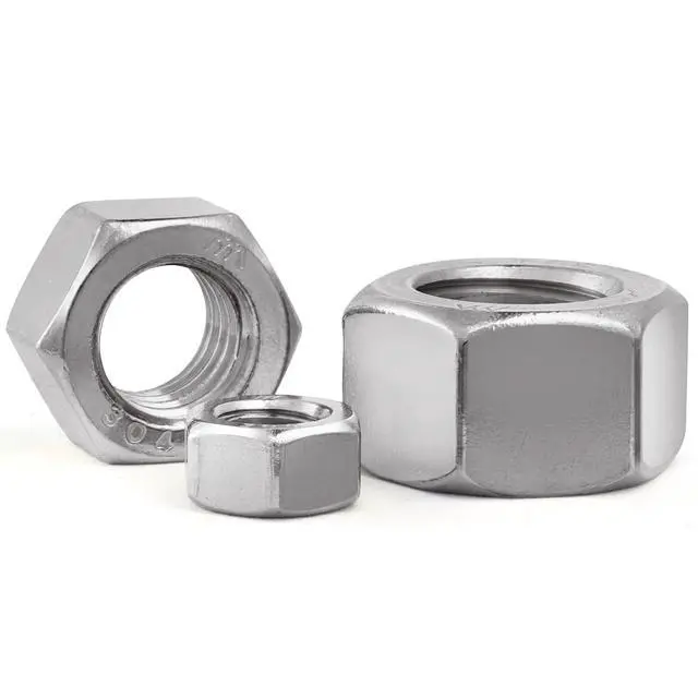 Alt view image 2 of 6 - 50pcs 3/8-16 Hex Nuts, 304 Stainless Steel 18-8 External Hex nut 3/8 16 inch, SAE Hex Machine Screw Nuts Hardware Nuts (VG01305)