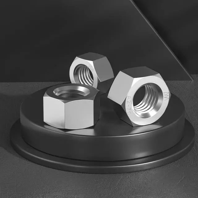 Alt view image 3 of 6 - 50pcs 3/8-16 Hex Nuts, 304 Stainless Steel 18-8 External Hex nut 3/8 16 inch, SAE Hex Machine Screw Nuts Hardware Nuts (VG01305)