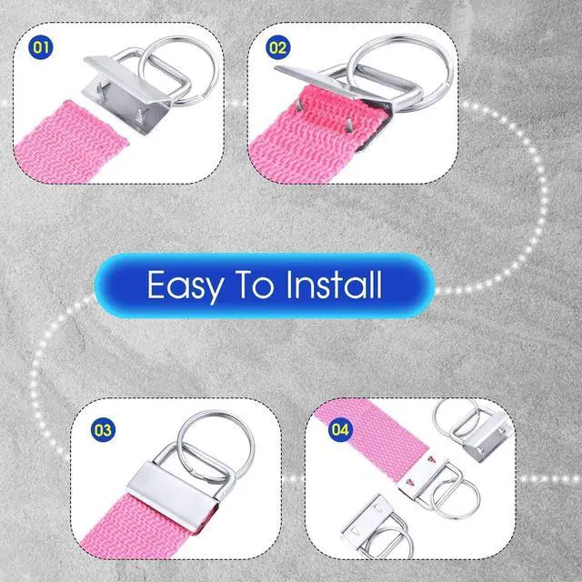 Alt view image 4 of 6 - 30PCS 1 Inch Key Fob Hardware Kit, Durable Bronze Metal Keychain Clamps with Key Rings for DIY Wristlet Keychains, Lanyards, Bag Straps, Belts, Wallets and Ribbon Crafts (Bronze)