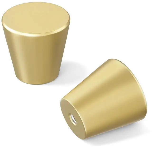 Main image of 10 Pack Gold Dresser Knobs Small Gold Drawer Knobs | Aluminum, Screws Included, Suitable for Cabinets, Dressers, Drawers, Jewelry Boxes, and Small Storage Cabinets