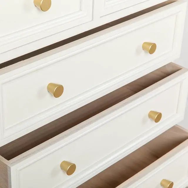Alt view image 7 of 7 - 10 Pack Gold Dresser Knobs Small Gold Drawer Knobs | Aluminum, Screws Included, Suitable for Cabinets, Dressers, Drawers, Jewelry Boxes, and Small Storage Cabinets