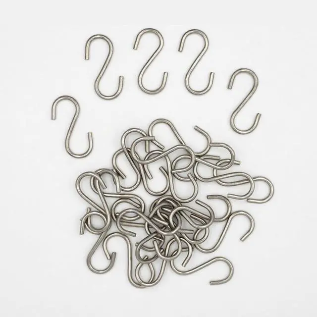 Main image of 24 Pcs 2 Inch 304 Stainless Steel S Hooks, Multipurpose S Shaped Hardware Accessories for DIY Crafts, Jewelry Making, Home Organization, Daily Items and Hanging Supplies