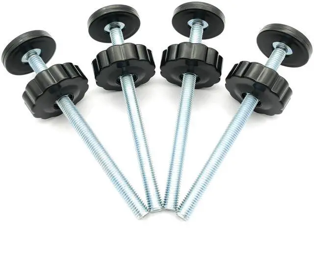 Main image of 4 Pack 8MM Baby Gates Threaded Spindle Rod, Replacement Parts Kits | Extra Long Wall Mounting Accessories Screws Rods Adapter Bolts for Pet & Dog Pressure Mounted Safety Gates