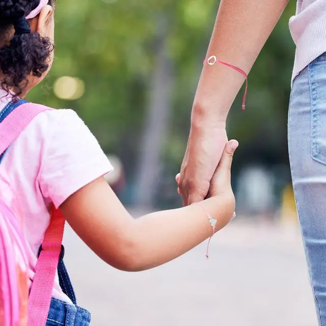 Alt view image 6 of 7 - Kindergarten Bracelet Mommy and Me, 2 PCS Back to School Stuff Heart, Mother Daughter Bracelets Adjustable, Non-Fading Ropes First Day of School Bracelet for Mom Boys Girls Preschool Supplies