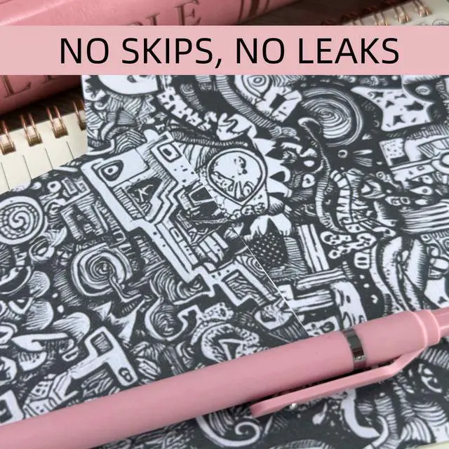 Alt view image 5 of 6 - Gel Pens Black Ink, 7 Pcs 0.5mm Quick Dry Fine Point Smooth Writing Pens, Cute Office School Supplies Gifts for Women Student (7 Pcs Pink - Black Ink) | Cute Office School Supplies Gifts for