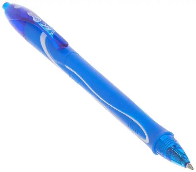 Alt view image 3 of 6 - Gelocity Quick Dry Blue Gel Pens, Medium Point, 0.7 mm, 12-Count Pack | Full Grip Design, Smooth Writing Experience, Retractable Clip, Ideal for Students and Teachers, School Supplies