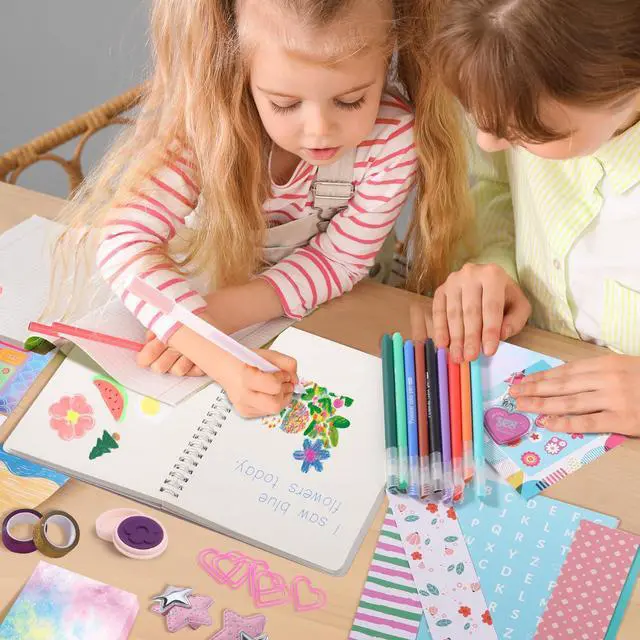 Alt view image 5 of 7 - DIY Journal Kit for Girls,Toys for Ages 8-14 and Birthday Gifts for Girls.