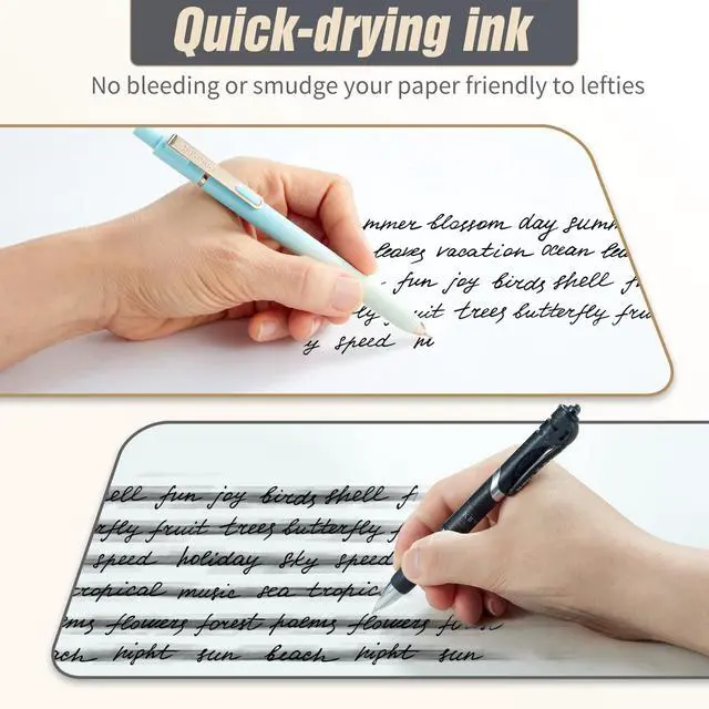 Alt view image 3 of 7 - Cute Gel Pens,5 Pcs 0.7mm Retractable Quick Dry Black Ink Pens | Fine Point Smooth Writing Pens for Nurses,Cute Aesthetic Back-to-School Office School Supplies Gifts for Women & Students
