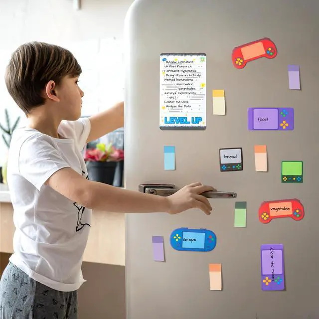 Alt view image 6 of 7 - Sticky Notes Set - 550 Sheets Memo Writing Pad Video Game Design | Self-Stick Notes Pages, Teacher Appreciation Gift, School Office Supplies, Level Up Video Game Design