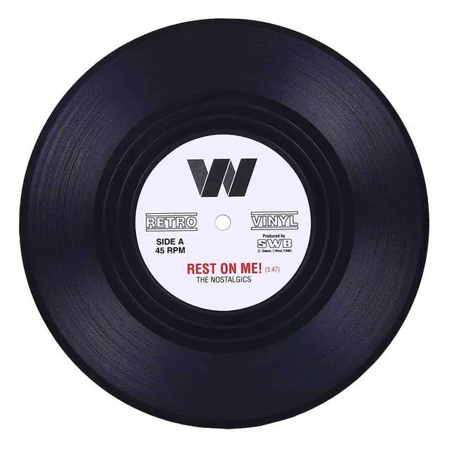Alt view image 2 of 7 - Coasters for Drinks with Gift Box - Set of 6 Colorful Retro Vinyl Record Disk Coasters with Funny Labels-Prevent Furniture from Dirty and Scratched-4.2 Inch