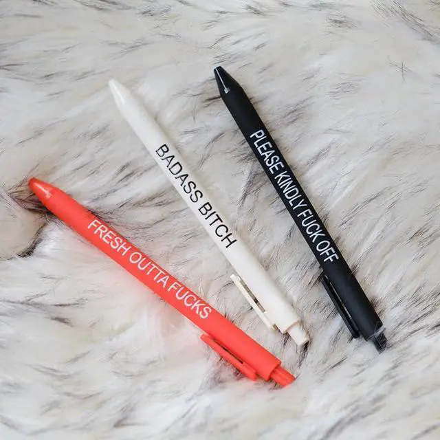 Alt view image 3 of 6 - 11Pcs Funny Adult Ballpoint Pen Set, Premium Days of The Week Swear Cuss Word Pens for Office Gifts, Novelty Pens for Corworkers