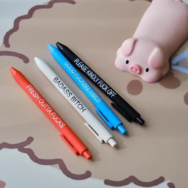 Alt view image 4 of 6 - 11Pcs Funny Adult Ballpoint Pen Set, Premium Days of The Week Swear Cuss Word Pens for Office Gifts, Novelty Pens for Corworkers