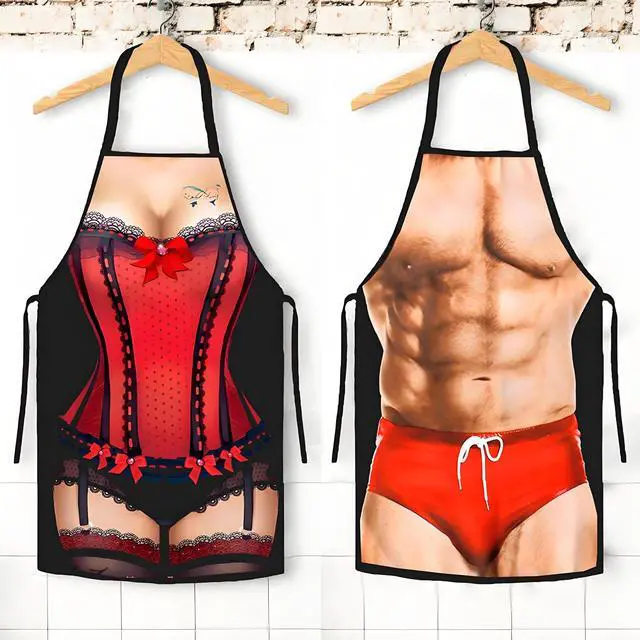 Alt view image 7 of 7 - Apron Kitchen Funny Creative Cooking Grilling Baking Party Apron Gift For Men