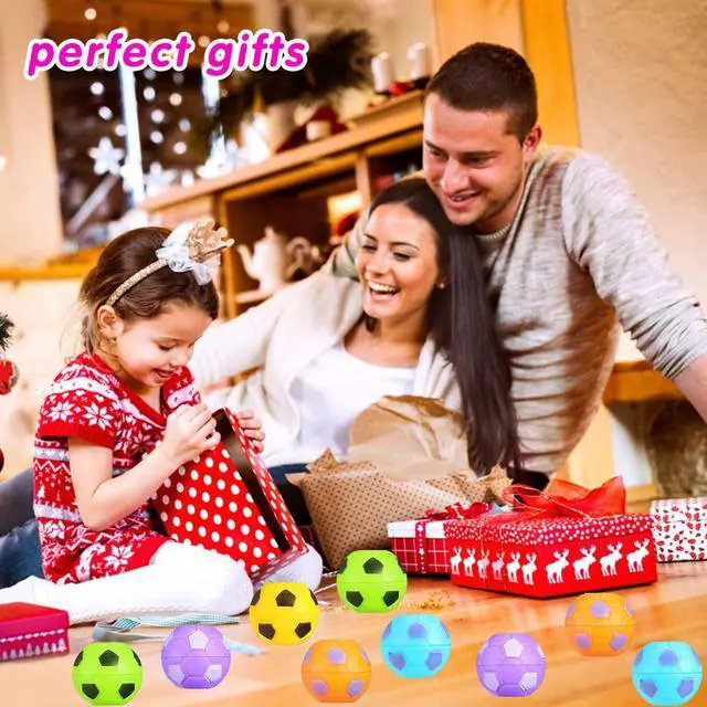 Alt view image 6 of 6 - 32 PCS Mini Fidget Spinners Soccer Ball Toys for Kids, Soccer Party Favors Goodie Bag Stuffers, Rotatable Soccer Finger Stress Balls for Classroom Prizes