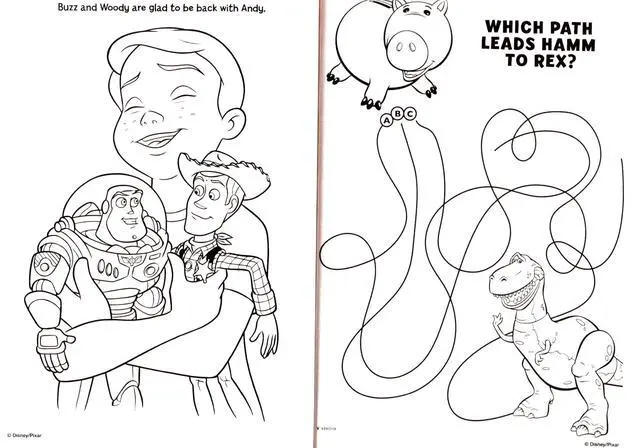 Alt view image 4 of 5 - Pixar Toy Story - Gigantic Coloring & Activity Book - 192 Pages