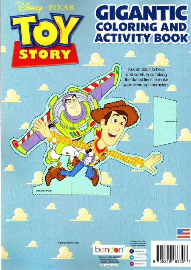 Alt view image 5 of 5 - Pixar Toy Story - Gigantic Coloring & Activity Book - 192 Pages
