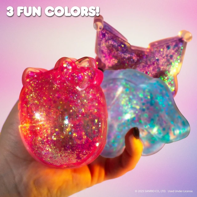Alt view image 6 of 7 - Hello Kitty® and Friends SLIMYGLOOP Gelli Gels Kuromi, Slow Rising Sensory Squeeze Toy with Glitter, Gel Filled Fidget Toys