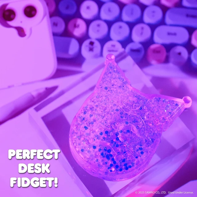 Alt view image 5 of 7 - Hello Kitty® and Friends SLIMYGLOOP Gelli Gels Kuromi, Slow Rising Sensory Squeeze Toy with Glitter, Gel Filled Fidget Toys