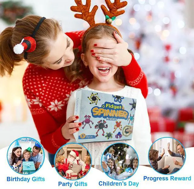 Alt view image 7 of 7 - Transformable Fidget Spinners,9PCS Funny Sensory Fidget Toys for Kids | Deformable DIY Robot Spinner Fingertip Stress Relief Gyro Toy Kids Halloween Party Favors Stocking Stuffers Gifts