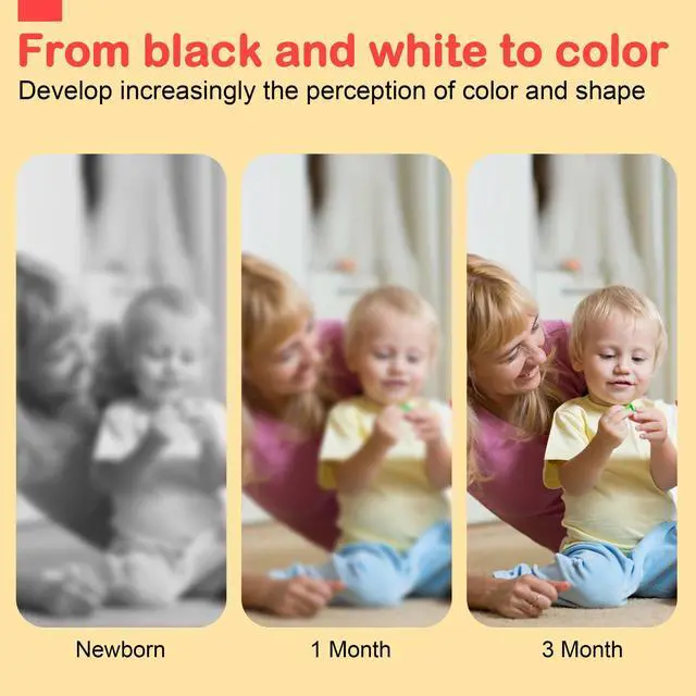 Alt view image 3 of 7 - Black and White Baby Toy, Tummy Time High Contrast Newborn Toys | Visual Stimulation Soft Baby Book, Brain Development Montessori Sensory Infant Mirror Toy 0-6-12 Months, Boy Girl Shower Gift