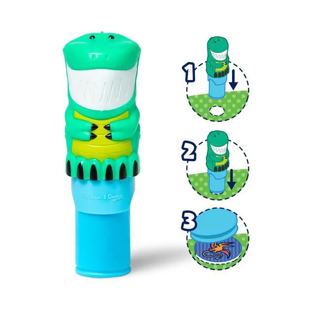 Alt view image 3 of 7 - Sticker Wow! Dinosaur Bundle: 24-Page Activity Book, Refillable Sticker Stamper, Mini Pad, 500 Stickers, Arts and Crafts for Kids Ages 3+