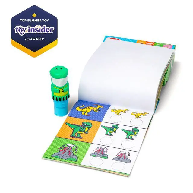 Alt view image 4 of 7 - Sticker Wow! Dinosaur Bundle: 24-Page Activity Book, Refillable Sticker Stamper, Mini Pad, 500 Stickers, Arts and Crafts for Kids Ages 3+